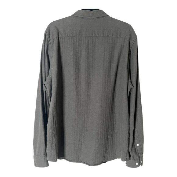 ASOS Men’s Long Sleeve Linen Cotton Blend Green Button Down Shirt Size Large - Picture 2 of 6